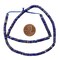 The Bead Chest Lapis Lazuli Cylinder Beads 3mm Afghanistan Blue Gemstone 13-15 Inch Strand